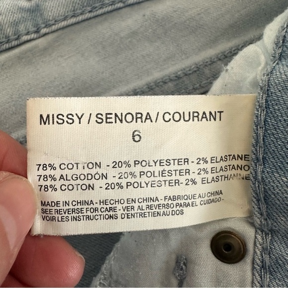 Anne Klein Jeans Light Blue Stretch Denim Leo Skinny Ankle Size Missy 6 - Picture 6 of 8